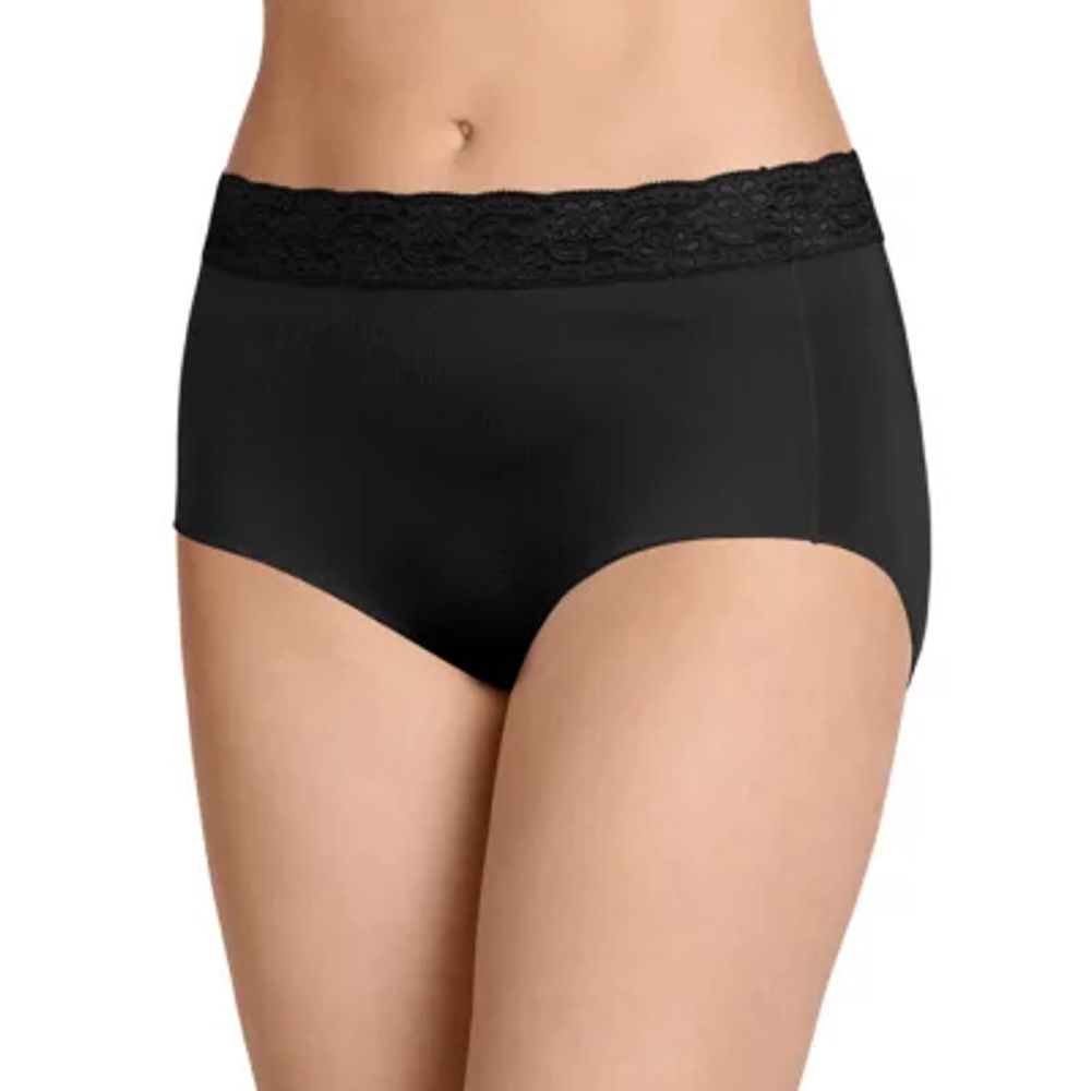 Jockey Womens No Panty Line Promise Tactel Hip Brief Underwear