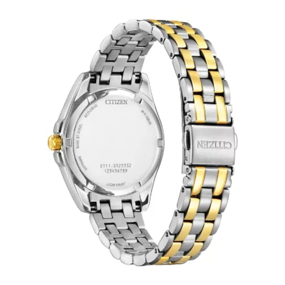 Citizen Corso Womens Two Tone Stainless Steel Bracelet Watch Eo1224-54d