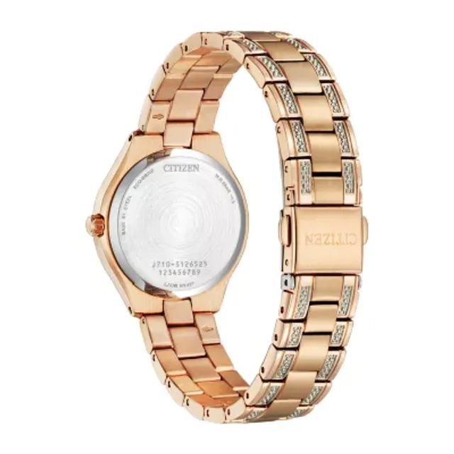 Citizen Silhouette Crystal Womens Crystal Accent Two Tone Stainless Steel  Bracelet Watch Fe1234-50l | Plaza Las Americas