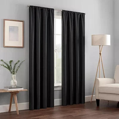 Eclipse Kendall Blackout Rod Pocket Single Curtain Panel