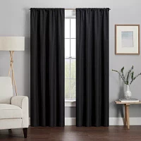 Eclipse Kendall Blackout Rod Pocket Single Curtain Panel