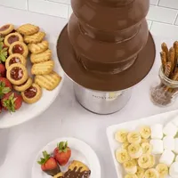 Nostalgia 4-Tier 2-Pound Stainless Steel Chocolate Fondue Fountain