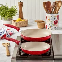 Dolly Parton 10-pc. Aluminum Cookware Set, Color: Red - JCPenney