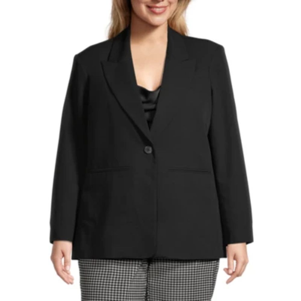 Worthington Plus Womens Regular Fit Blazer | Plaza Las Americas