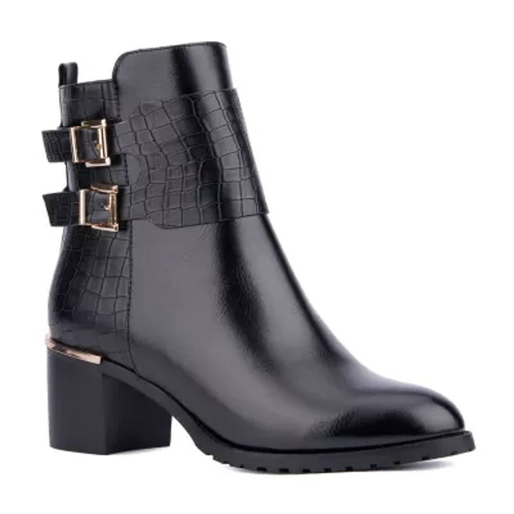 Torgeis Womens Laurel Stacked Heel Booties