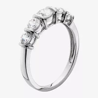 1 CT.T.W. Natural Diamond 10K White Gold 5-Stone Ring