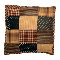 VHC Brands Patriotic Patch Square Throw Pillow