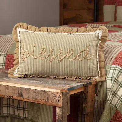 VHC Brands Cottage Path 14x22 Lumbar Pillow