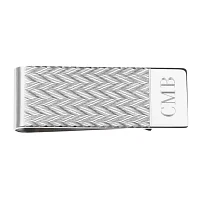 Personalized Zigzag Pattern Money Clip