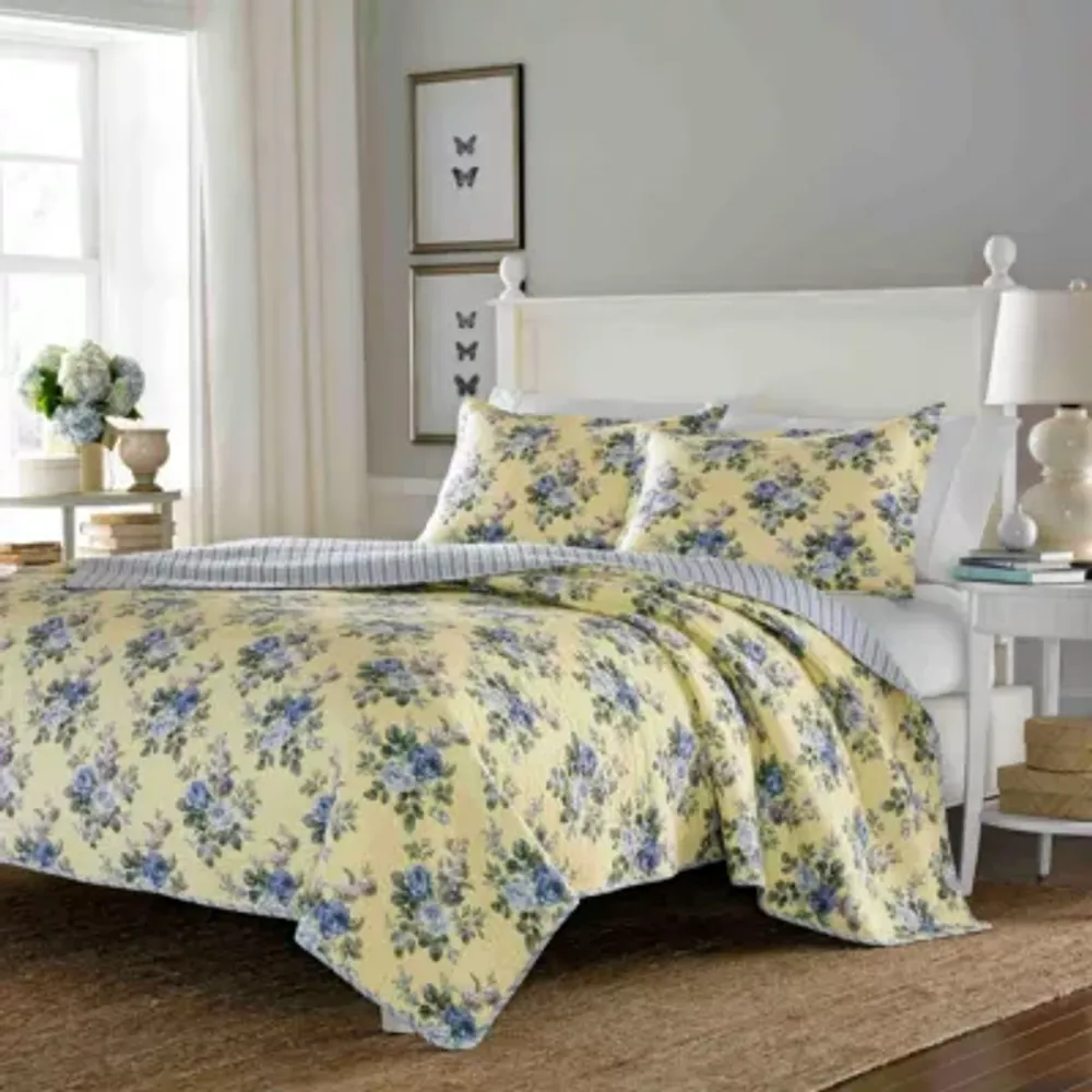 Laura Ashley Linley Floral Quilt Set