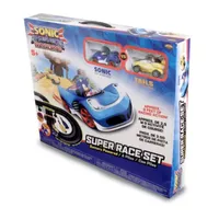 Nkok Inc. Junior Explorers Sonic The Hedgehog All Stars Racing Transformed Rc Slot Car Set Race Set - Sonic & Tails Sonic the Hedgehog Car