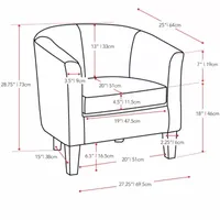 Antonio Velvet Barrel Chair
