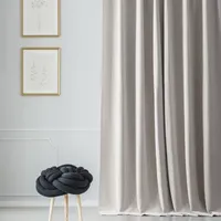 Exclusive Fabrics & Furnishing Light-Filtering Rod Pocket Back Tab Single Curtain Panel