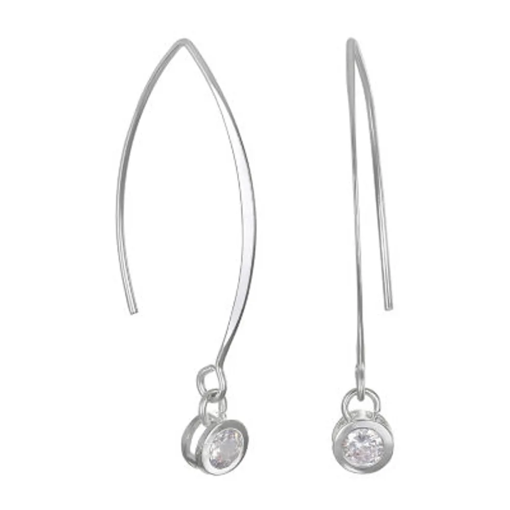 Bijoux Bar Delicates Delicates Silver Tone Drop Earrings