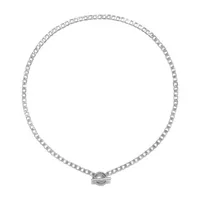 Bijoux Bar Delicates 16 Inch Link Chain Necklace