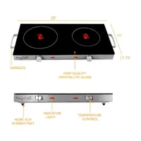 Megachef Infrared Dual Cook Top Electric Burner