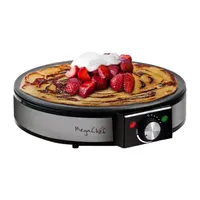 MegaChef Crepe and Pancake Maker Breakfast Griddle