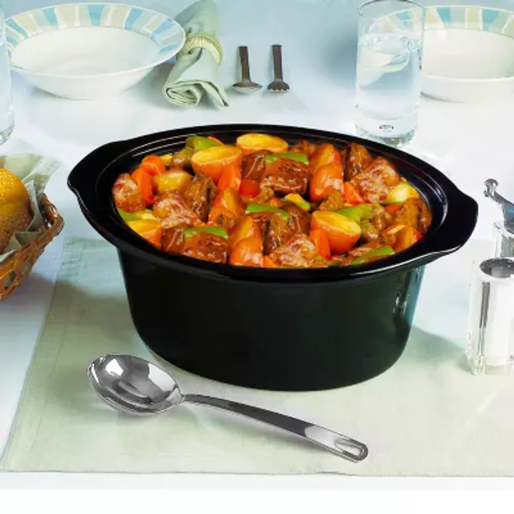 MegaChef Triple 1.5 Quart Slow Cooker and Buffet Server