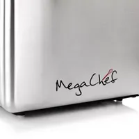 MegaChef 4-Slice Stainless Steel Extra Wide Slot Toaster