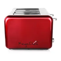 MegaChef 4-Slice Stainless Steel Extra Wide Slot Toaster