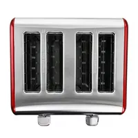 MegaChef 4-Slice Stainless Steel Extra Wide Slot Toaster