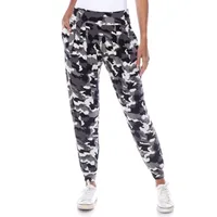 White Mark Womens Mid Rise Cuffed Drawstring Pants