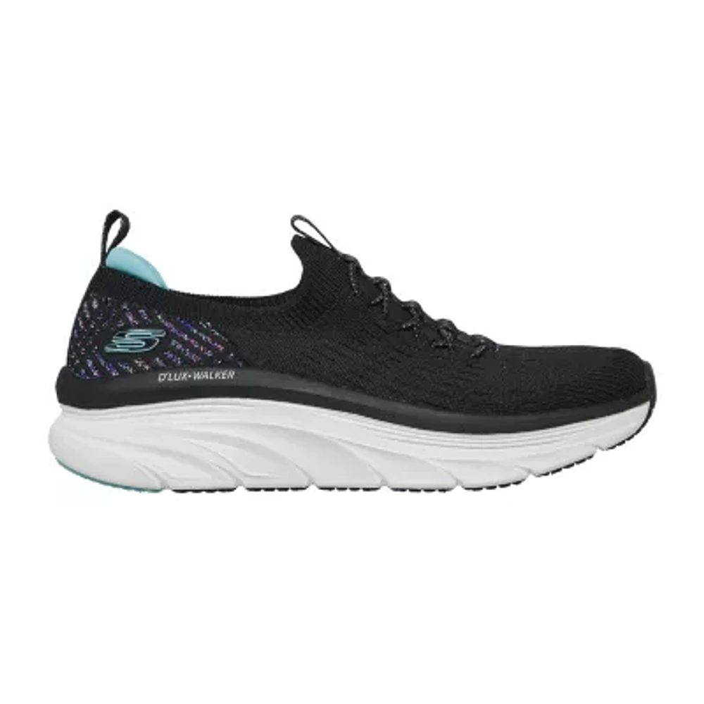 Skechers Womens D'Lux Walker Slip-On Walking Shoes