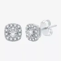 (H-I / I1) 1 1/2 CT. T.W. Lab Grown White Diamond 10K White Gold Cushion 2-pc. Jewelry Set