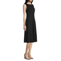 Liz Claiborne Sleeveless Midi Fit + Flare Dress