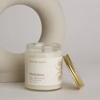 Satya & Sage Meditation Natural Soy + Coconut Jar Candle