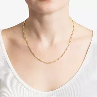 Silver Reflections 24K Gold Over Brass 18 Inch Bead Chain Necklace