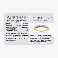 (H-I / I1) 1/2 CT. T.W. Lab Grown White Diamond 10K Gold 5-Stone Anniversary Band