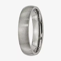 Mens 5mm Titanium Wedding Band