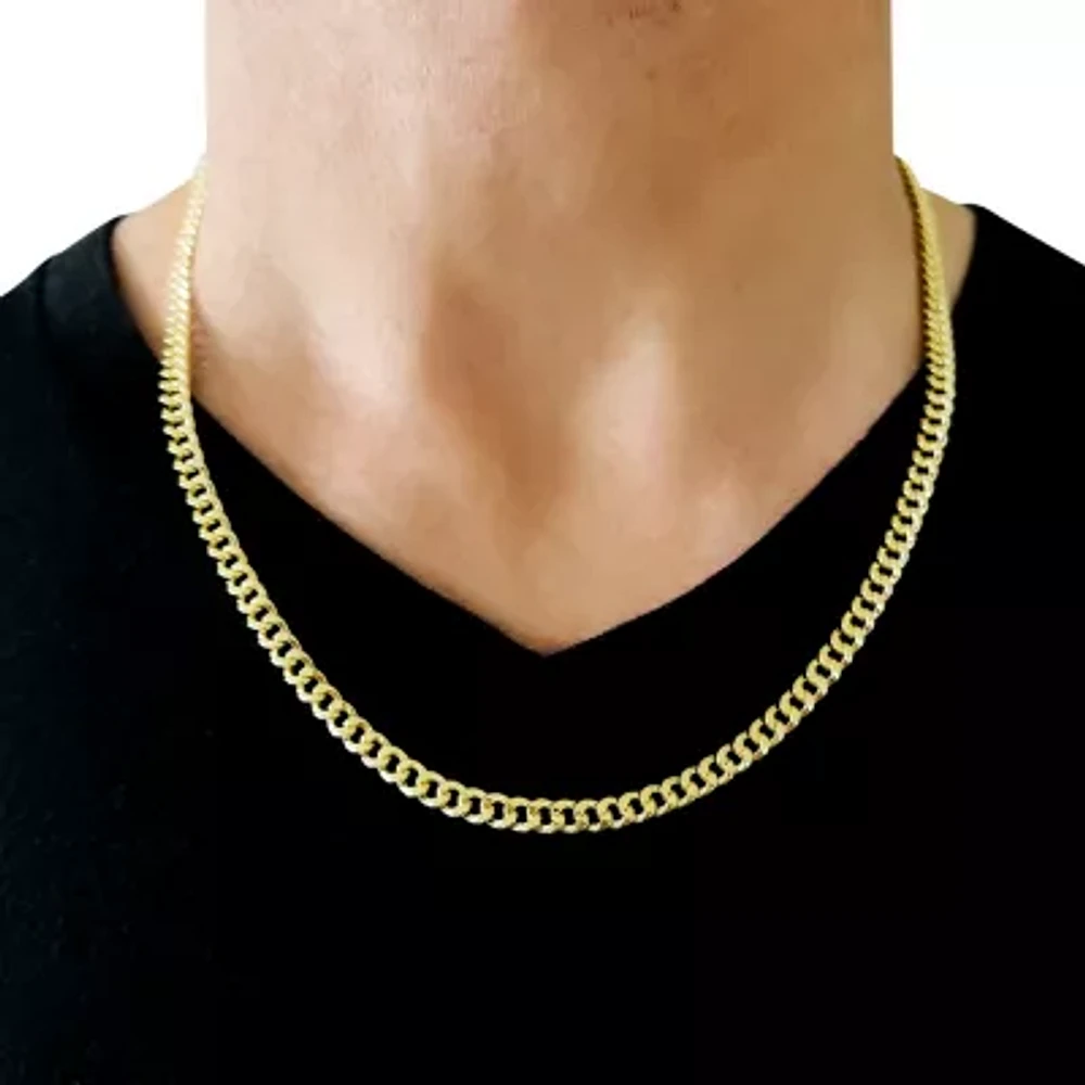 14K Gold 22 Inch Hollow Link Chain Necklace