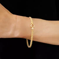 14K Gold Inch Hollow Rope Chain Bracelet