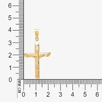 14K Gold Crucifix Pendant 