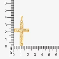 14K Yellow Gold Reversible Cross Charm