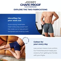 Jockey Chafe Proof Pouch Microfiber Mens 3 Pack Long Leg Boxer Briefs