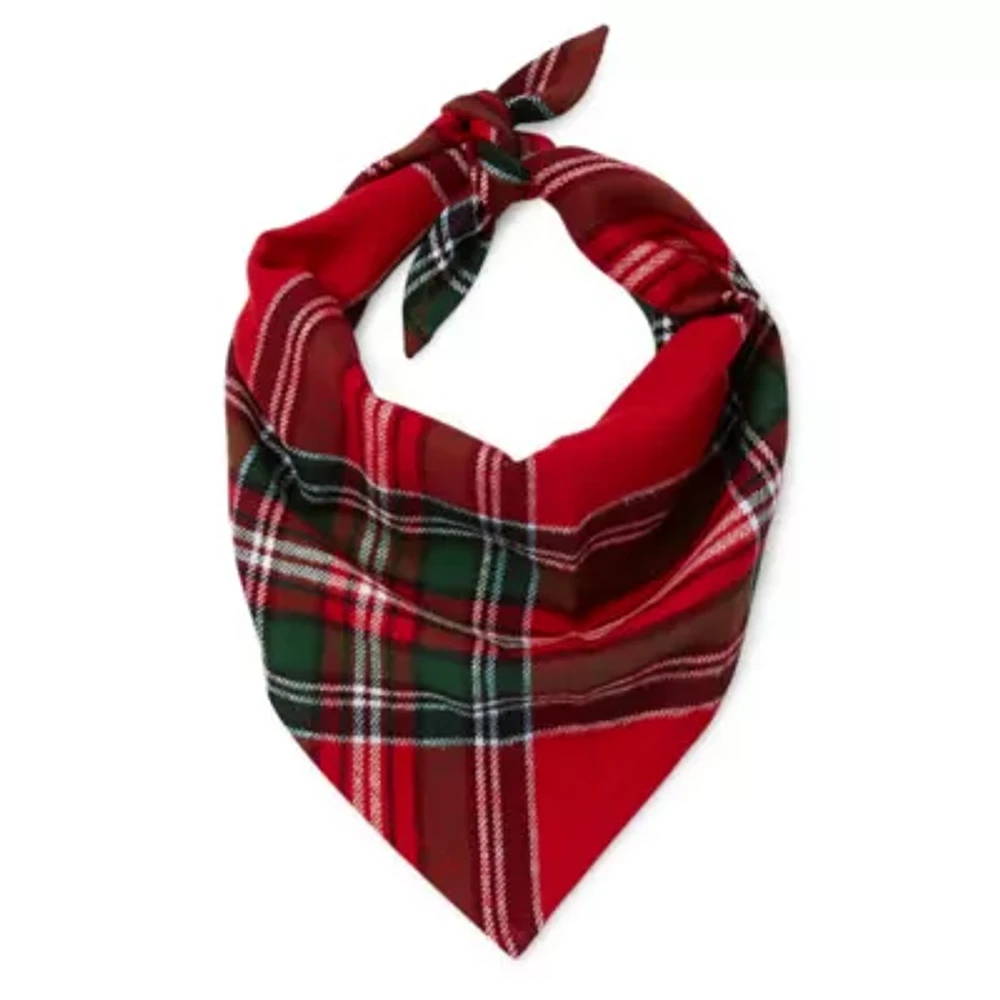 North Pole Trading Co. Mix & Match Plaids Family Dog Pet Bandanas