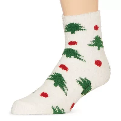 North Pole Trading Co. Checks & Trucks Family Unisex Adult 1 Pair Slipper Socks