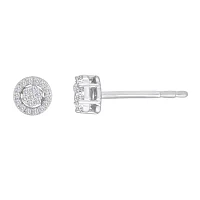 Diamond Blossom 1/2 CT.T.W. Natural Diamond 10K White Gold Stud Jacket Earrings