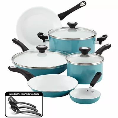 Farberware® Pure Cook 12-pc. Nonstick Ceramic Cookware Set - Includes Prestige Tools