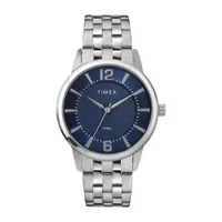 Timex Unisex Adult Silver Tone Stainless Steel Bracelet Watch Tw2t59800ji