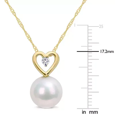 Womens Diamond Accent Genuine Pink Morganite 10K Rose Gold Heart Pendant  Necklace - JCPenney