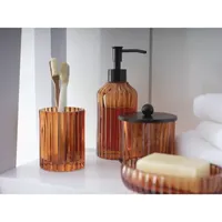 Casual Amber Glass Soap Dispenser