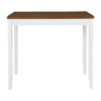 Janisse Rectangular Wood-Top Dining Table