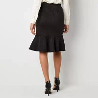 Bold Elements Womens Midi Flared Skirt