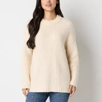 a.n.a Womens Crew Neck Long Sleeve Pullover Sweater