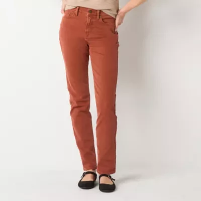 a.n.a Womens High Rise Straight Leg Jean