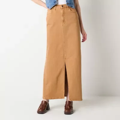 a.n.a Womens High Rise Maxi Skirt